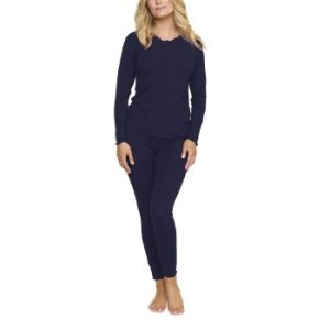 Damella Bamboo Plain Long Pyjamas Set