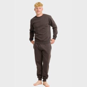 Brunt sweatset Herr