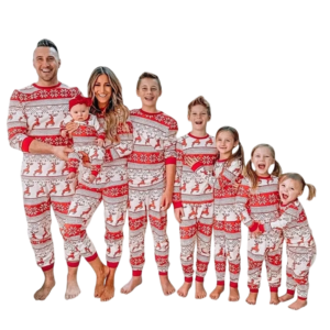 Familje julpyjamas – matchande pyjamas för hela familjen - Dam S