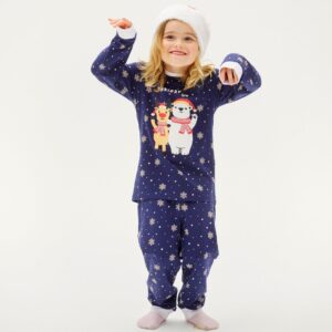 Julpyjamas för barn i ekologisk bomull, Best Friends Christmas
