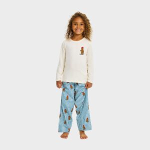 Julpyjamas för barn i ekologisk bomull, Björnens