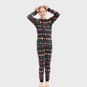 Julpyjamas för barn i ekologisk bomull, Glad