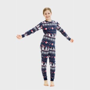 Julpyjamas för barn i ekologisk bomull, Julhjärta