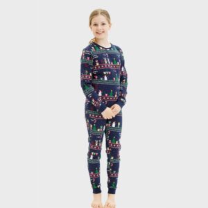Julpyjamas för barn i ekologisk bomull, Vintage gamer