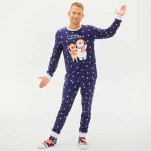 Julpyjamas för herr i ekologisk bomull, Best Friends Christmas