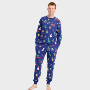 Julpyjamas för herr i ekologisk bomull, Christmas Toys