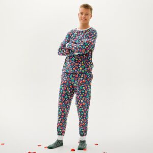 Julpyjamas för herr i ekologisk bomull, Crazy