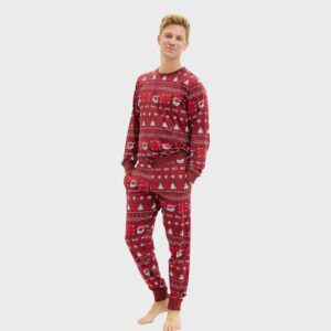 Julpyjamas för herr i ekologisk bomull, Ho ho ho