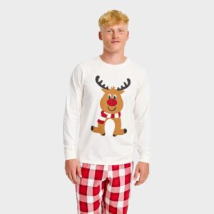 Julpyjamas för herr i ekologisk bomull, Renens Flanell