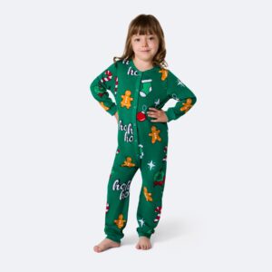 Hohoho Overall Grön Julpyjamas Barn