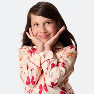Pepparkaka Satin Julpyjamas Barn